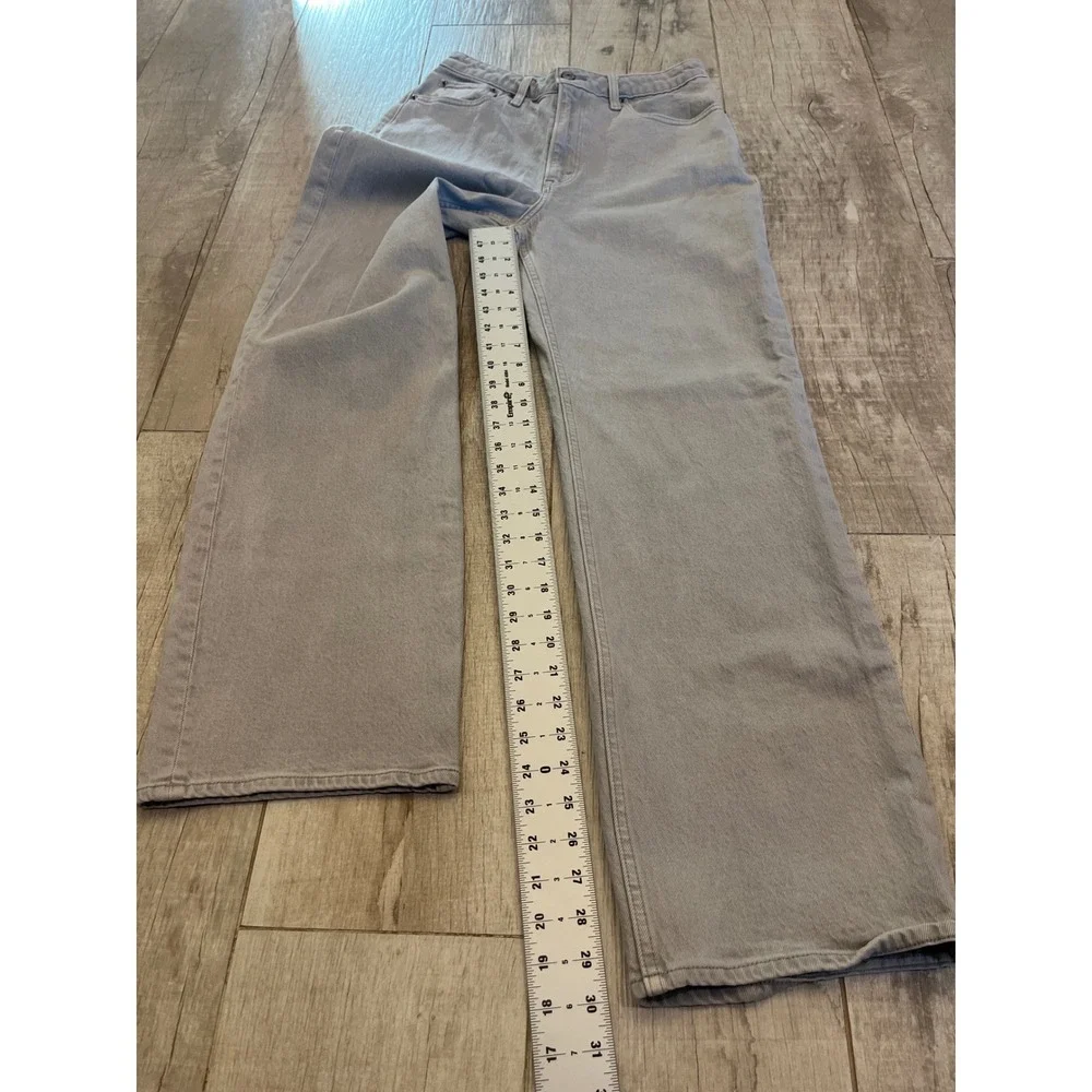 Abercrombie & Fitch 90s Relaxed Jean High Rise Curve Love Grey 28‎ 6R